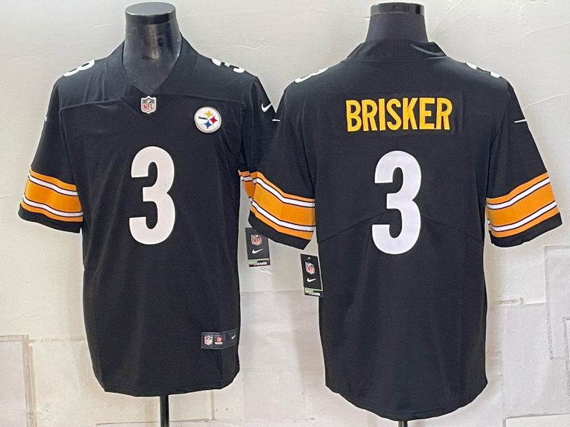 2026 Men Pittsburgh Steelers #3 Brisker Black Limited Nike NFL Jersey 0924003->pittsburgh steelers->NFL Jersey